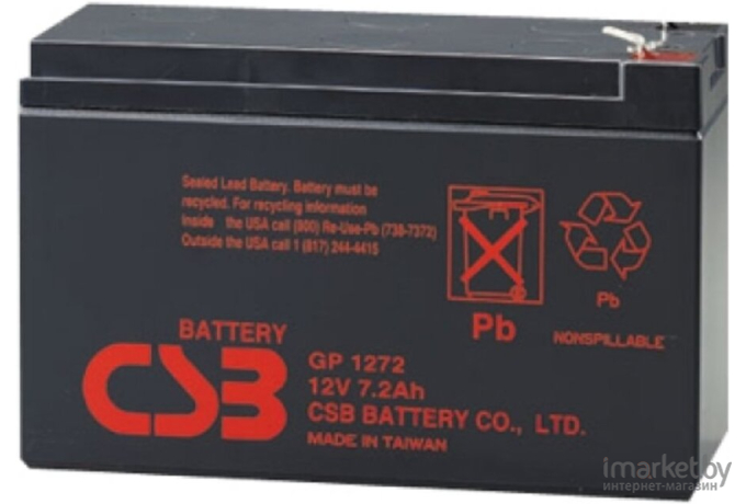 Аккумуляторная батарея CSB GP 1272 F2 12V/7.2Ah