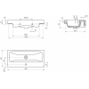 Тумба с умывальником Cersanit MODUO 80 узкий с MODUO 80 Slim белый (SB-SZ-MOD-MO80Sl/Wh+S-UM-MOD80SL/1)