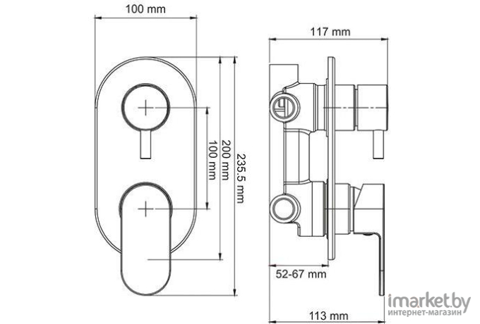 Смеситель Wasserkraft Dinkel 5871