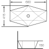 Раковина Grossman GR-3030 белый