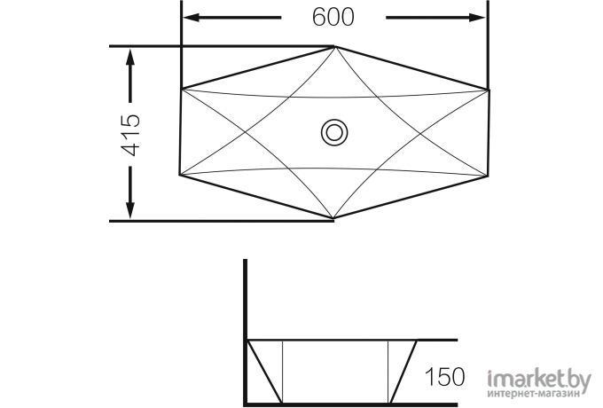 Раковина Grossman GR-3030 белый