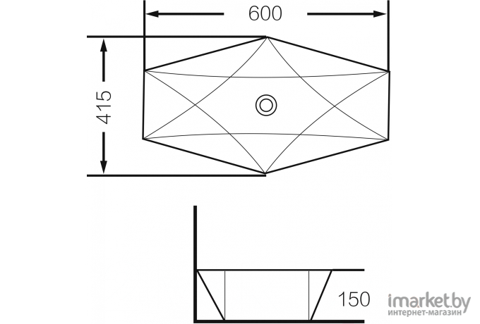 Раковина Grossman GR-3030 белый