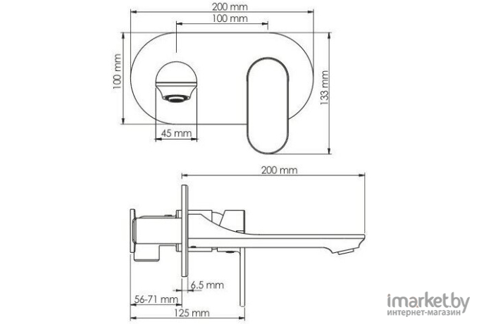 Смеситель Wasserkraft Elbe 7430