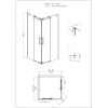 Душевой уголок Grossman Cosmo 90х90 квадрат без поддона (GR-1090)