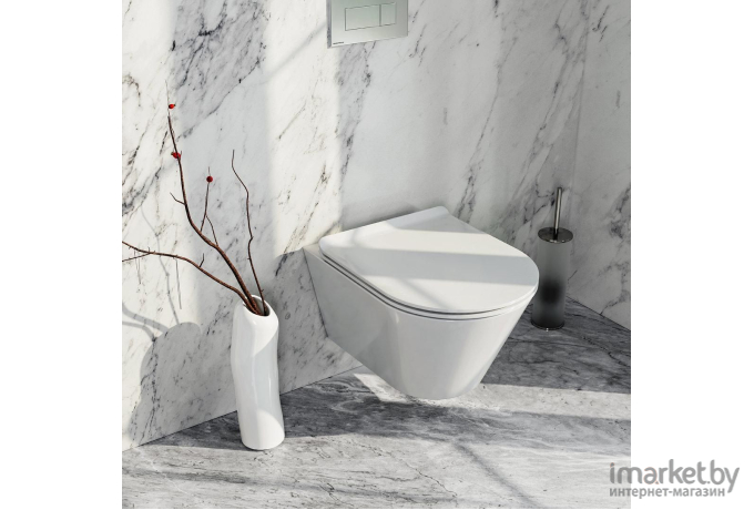 Сиденье для унитаза Kerama Marazzi Plaza Modern New PLMR.seat.02/WHT