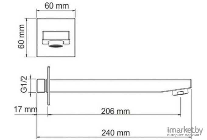 Излив для ванны Wasserkraft A091