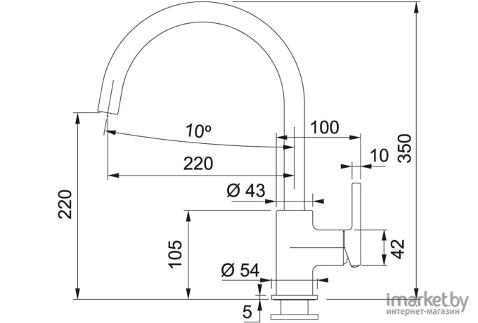 Смеситель Franke Lina XL 115.0626.024 (белый)