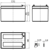 Аккумулятор для ИБП DELTA HR 12-51 W 12V/12Ah