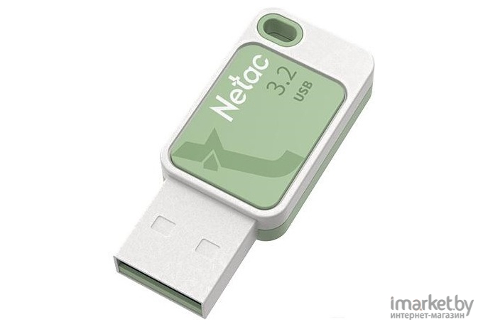 USB Flash-накопитель Netac UA31 128GB белый/зеленый (NT03UA31N-128G-32GN)