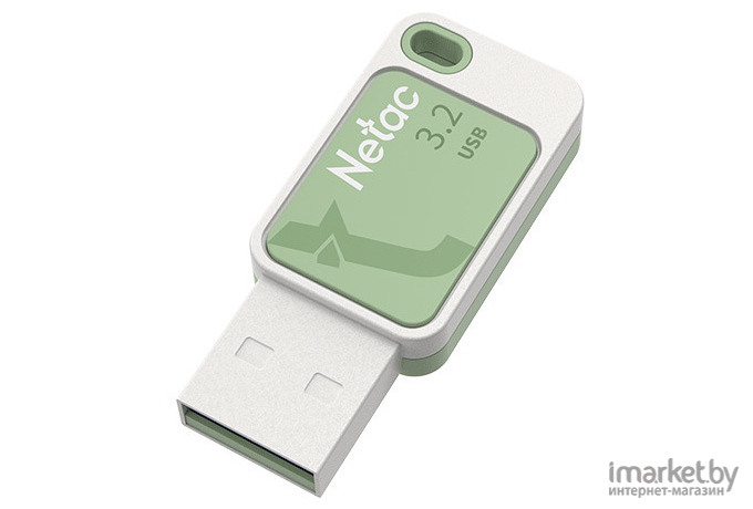 USB Flash-накопитель Netac UA31 128GB белый/зеленый (NT03UA31N-128G-32GN)