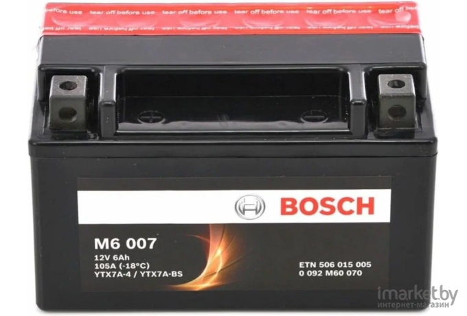 Мотоаккумулятор Bosch M6 YTX7A-4/YTX7A-BS 506015005 (0092M60070)