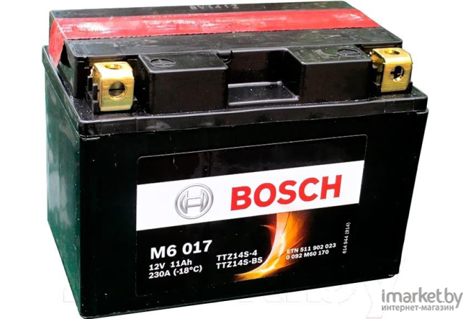 Мотоаккумулятор Bosch YTZ14S-4/YTZ14S-BS 511902023 (0092M60170)