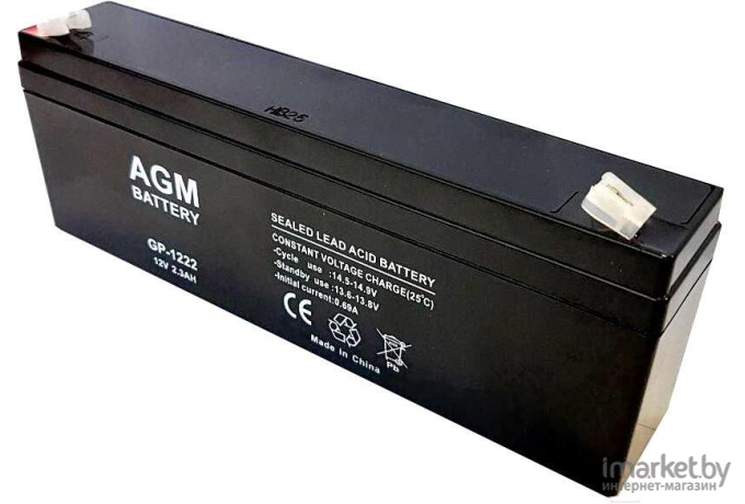 Аккумулятор для ИБП AGM GP-1222 12V/2.3Ah