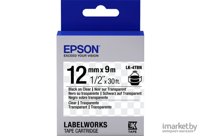 Картридж ленточный Epson LK4TBN (C53S654012)