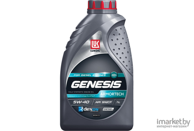 Моторное масло Лукойл Genesis Armortech Diesel 5W40 1л (3150233)