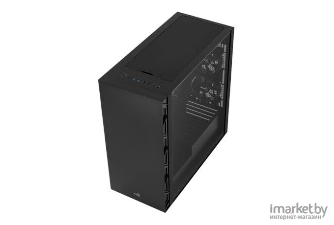 Корпус Aerocool Flo Saturn без БП черный (FLO FRGB-G-BK-V1)