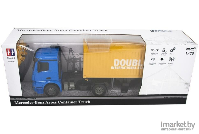 Радиоуправляемый контейнеровоз Double Eagle Mercedes-Benz Arocs 1:20 (E564-003)