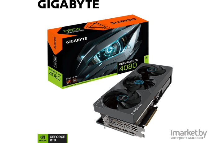 Видеокарта Gigabyte RTX 4080 Eagle OC 16GB GDDR6X (GV-N4080EAGLE OC-16GD)