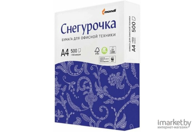 Бумага Снегурочка А4 80 г/м2 500 л (SYKT255)