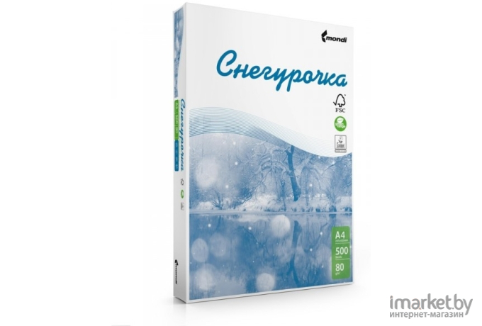 Бумага Снегурочка А4 80 г/м2 500 л (SYKT255)