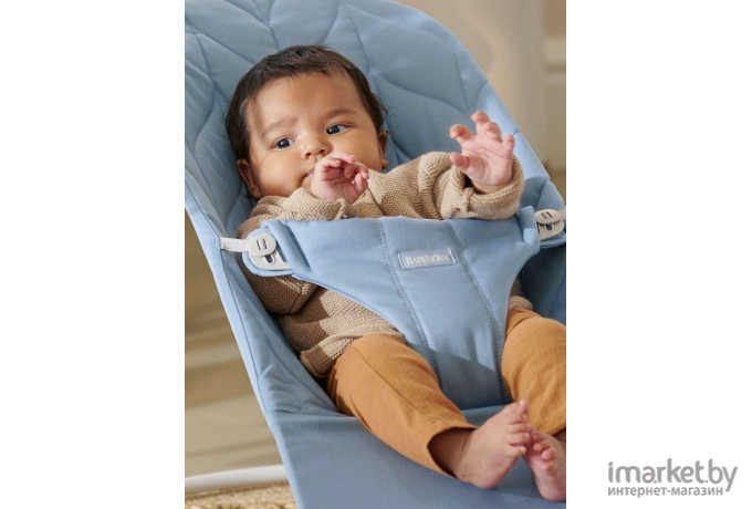 Шезлонг BabyBjorn Bliss Cotton Blue (0061.23)