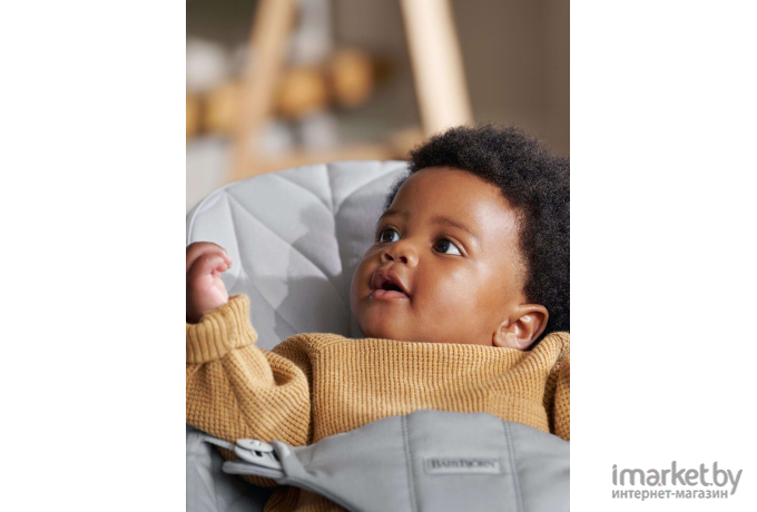 Шезлонг BabyBjorn Bliss Cotton light grey (0061.24)