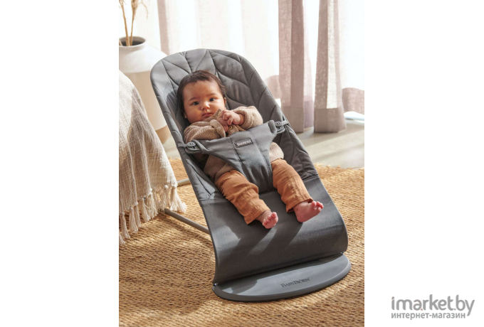 Шезлонг BabyBjorn Bliss Cotton light grey (0061.24)