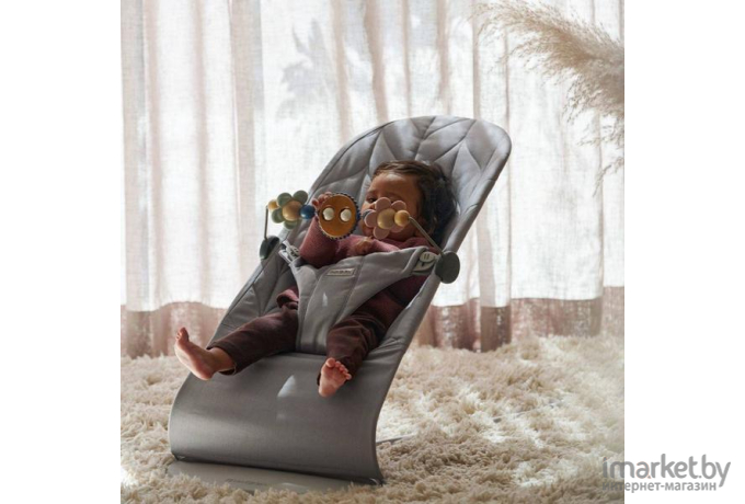 Шезлонг BabyBjorn Bliss Cotton light grey (0061.24)