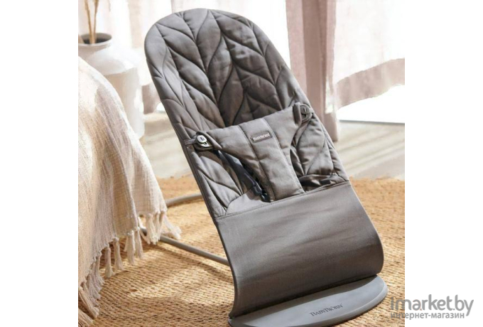 Шезлонг BabyBjorn Bliss Cotton anthracite (0061.26)