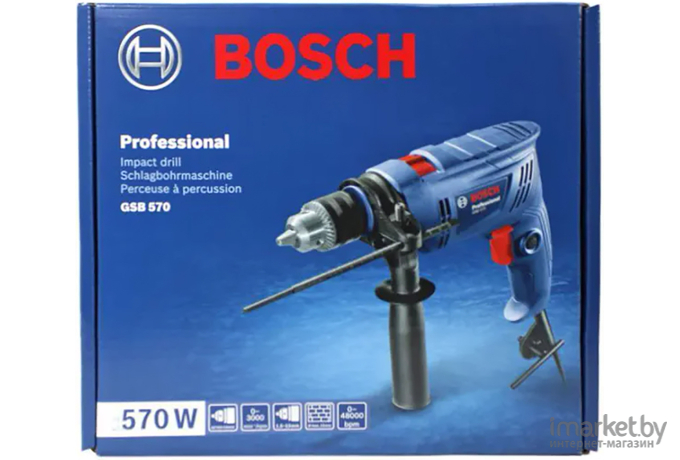 Дрель ударная Bosch GSB 570 (06011B70R0)