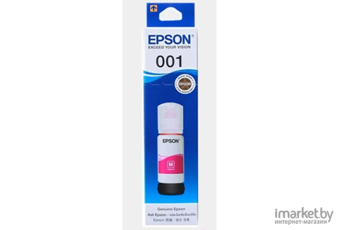 Чернила Epson 001 EcoTank контейнер пурпурный (C13T03Y300)