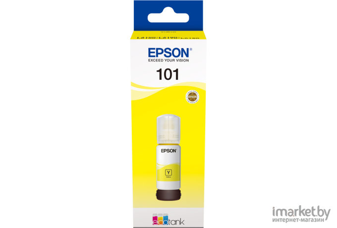 Чернила Epson 001 EcoTank контейнер желтый (C13T03Y400)