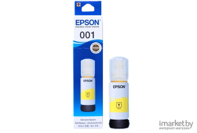 Чернила Epson 001 EcoTank контейнер желтый (C13T03Y400)