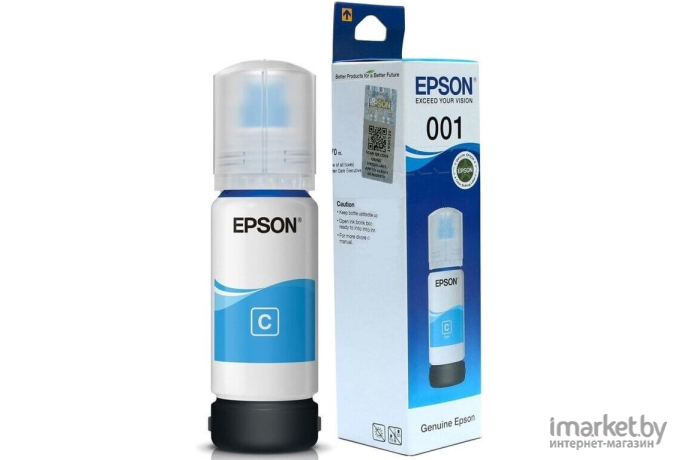 Чернила Epson 001 EcoTank контейнер голубой (C13T03Y200)