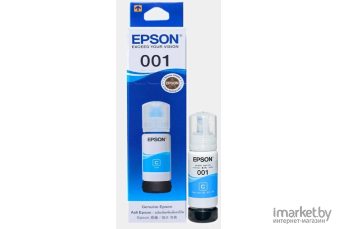 Чернила Epson 001 EcoTank контейнер голубой (C13T03Y200)