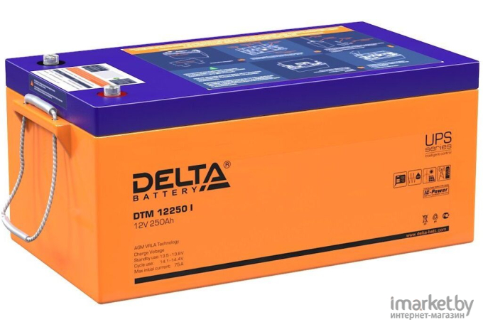Аккумулятор для ИБП DELTA DTM 12250 I 12V/250Ah