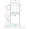 Тумба с умывальником Акватон Лондри 40 с Лондри 105 правая (1A2360V0LH010)