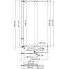 Стеклянная шторка для ванной Wasserkraft Dill 61S02-80