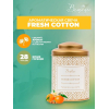 Декоративная свеча Вещицы Fresh Cotton D7,5х11