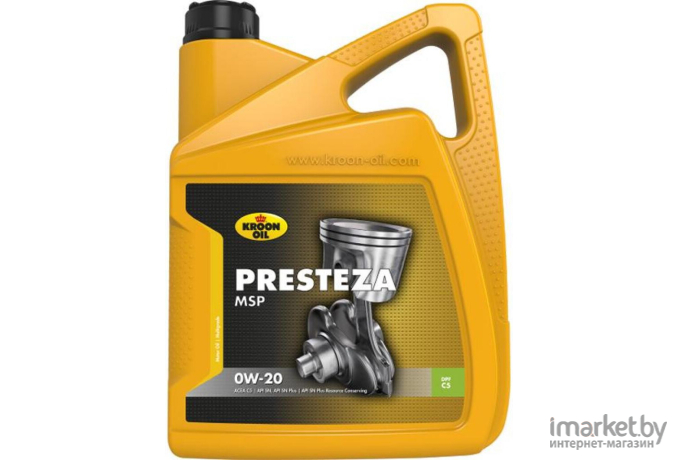 Моторное масло Kroon-Oil Presteza MSP 0W20 5л (36497)