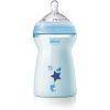 Бутылочка CHICCO Nursery Natural Feeling, 330 мл с силиконовой соской с флексорами голубой (00081335200000)