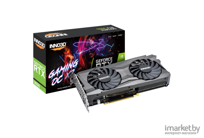 Видеокарта Inno3D RTX3050 Gaming OC X2 (N30502-08D6X-11902120)