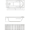 Ванна Bonito Home MALVA 150х70 с ножками (BH-MA-204-150/St)