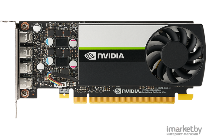 Видеокарта PNY Nvidia T1000 8GB GDDR6 (VCNT1000-8GB-PB)