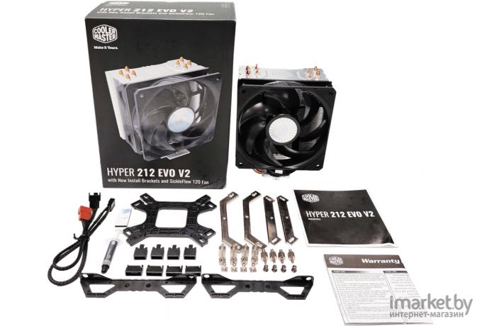 Кулер для процессора Cooler Master Hyper 212 EVO V2 with LGA1700 (RR-2V2E-18PK-R2)