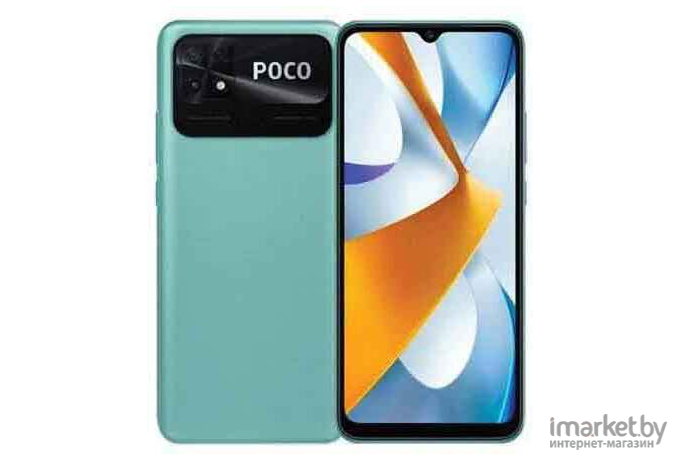 Смартфон Poco C40 4GB/64GB Coral Green EU (220333QPG)