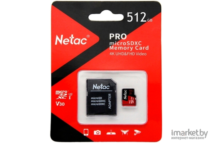 Карта памяти Netac NT02P500PRO-512G-R