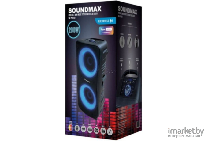 Музыкальный центр Soundmax SM-PS4202 черный