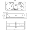 Ванна гидромассажная Triton Цезарь Экстра 180x80 Базовая (Щ000001096)