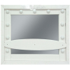 Зеркало Континент гримерное настольное 800х700 11 ламп белый (ЗГП44)